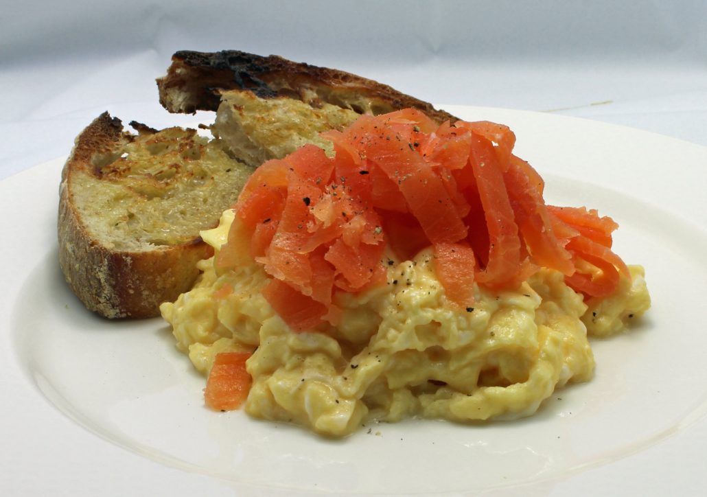 Smoked Salmon and Scrambled Eggs, Breakfast, Dining